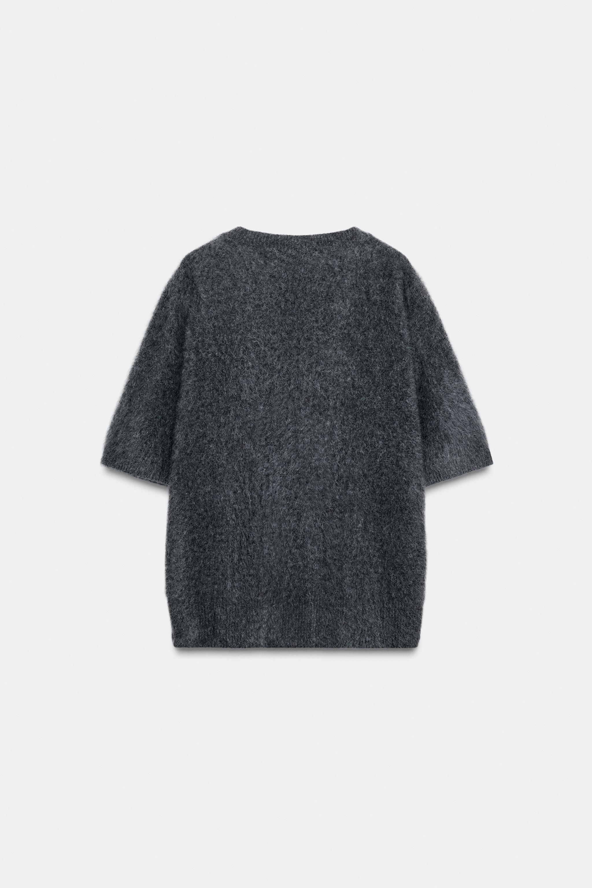 100% WOOL OVERSIZED SHORT SLEEVE JUMPER